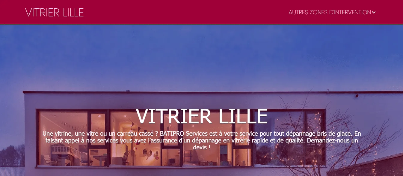 Vitrier Lille site
