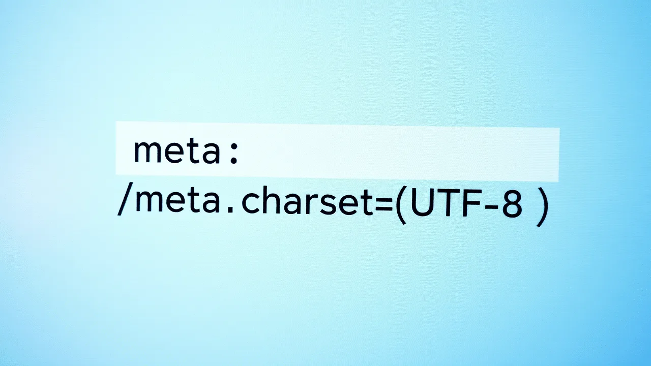 balise meta charset=UTF-8