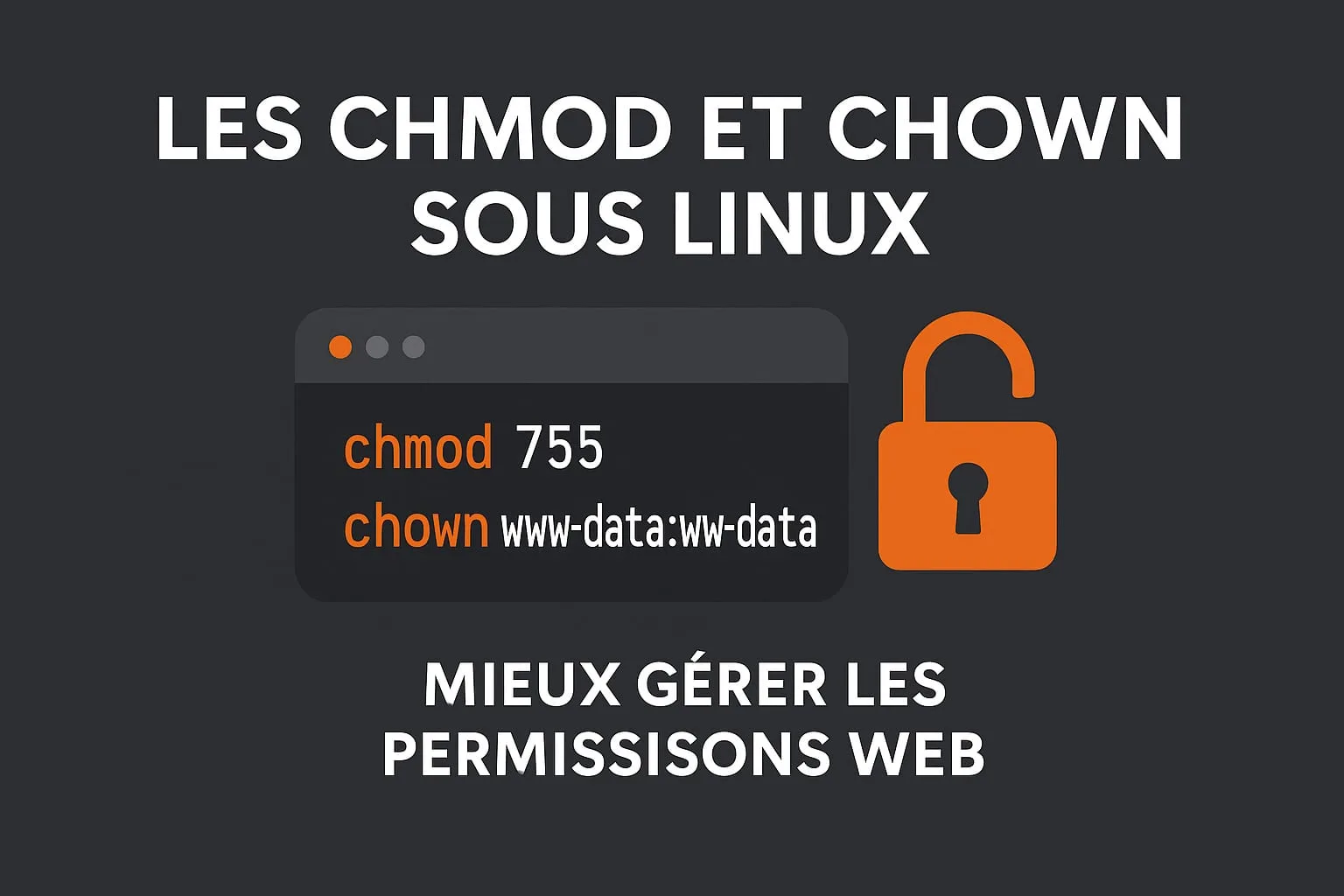 chmod et chown sous linux