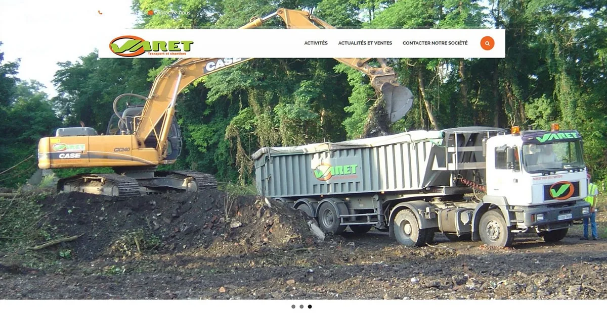 conception site de transport