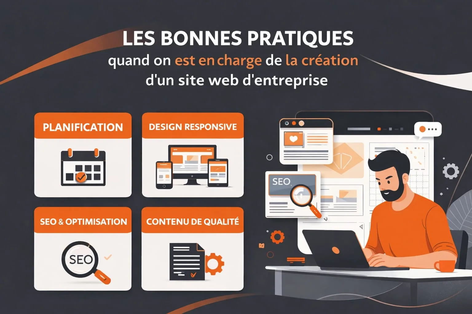 en charge de la creation d un site Web