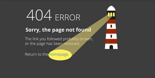 erreur 404