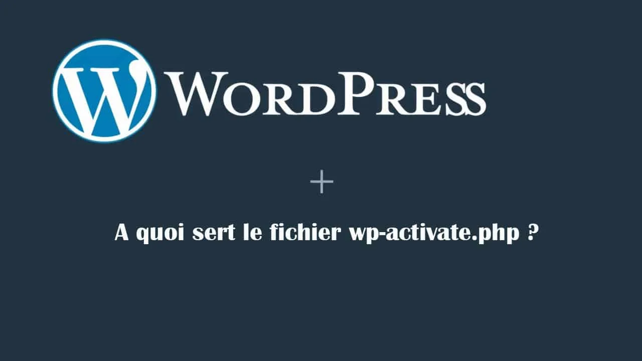 fichier wp-activate php