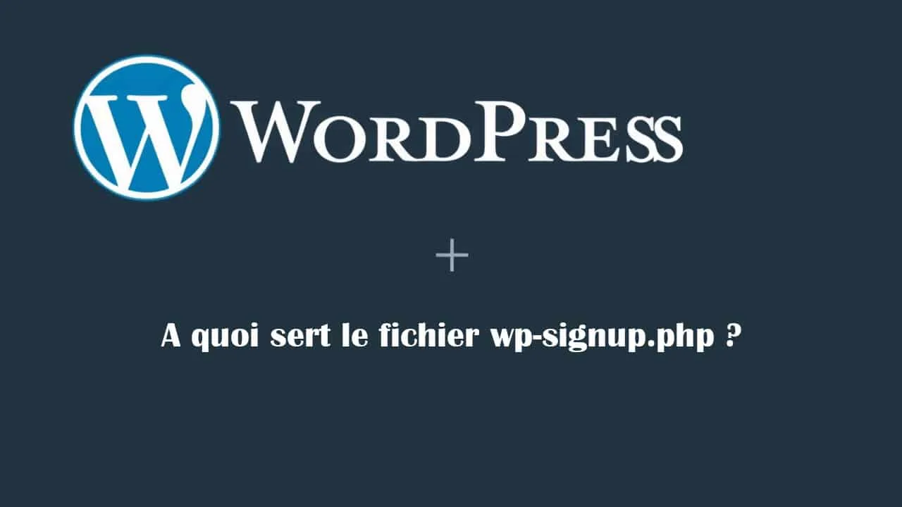 fichier wp-signup php