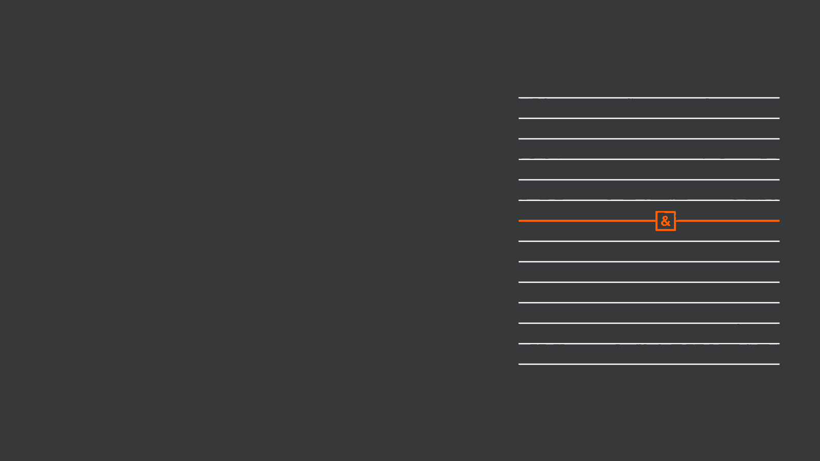 Lignes de code d'un bloc JSON-LD dont une seule, en orange, porte une esperluette enfermée dans un cadre