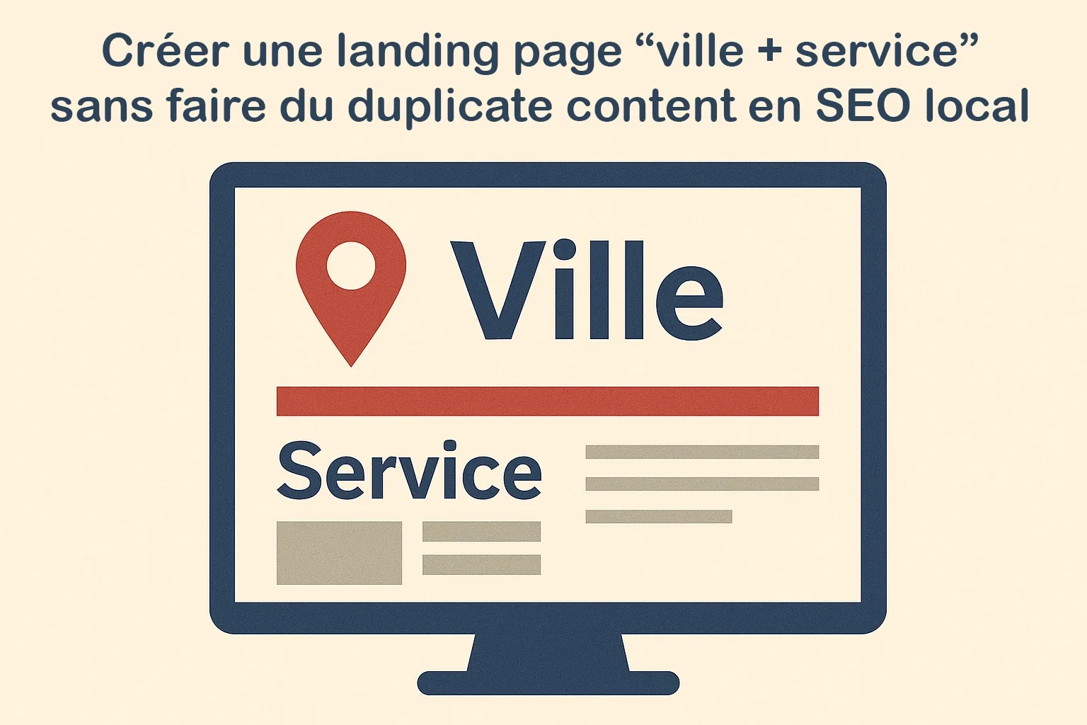 landing page ville seo local