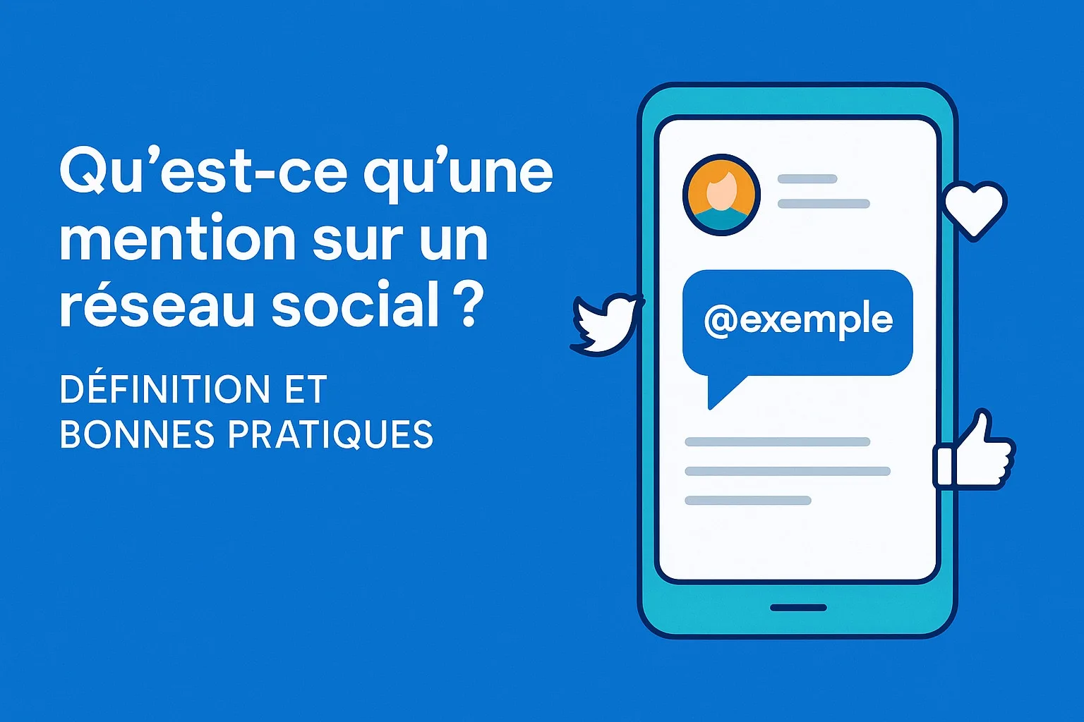 mention reseau social