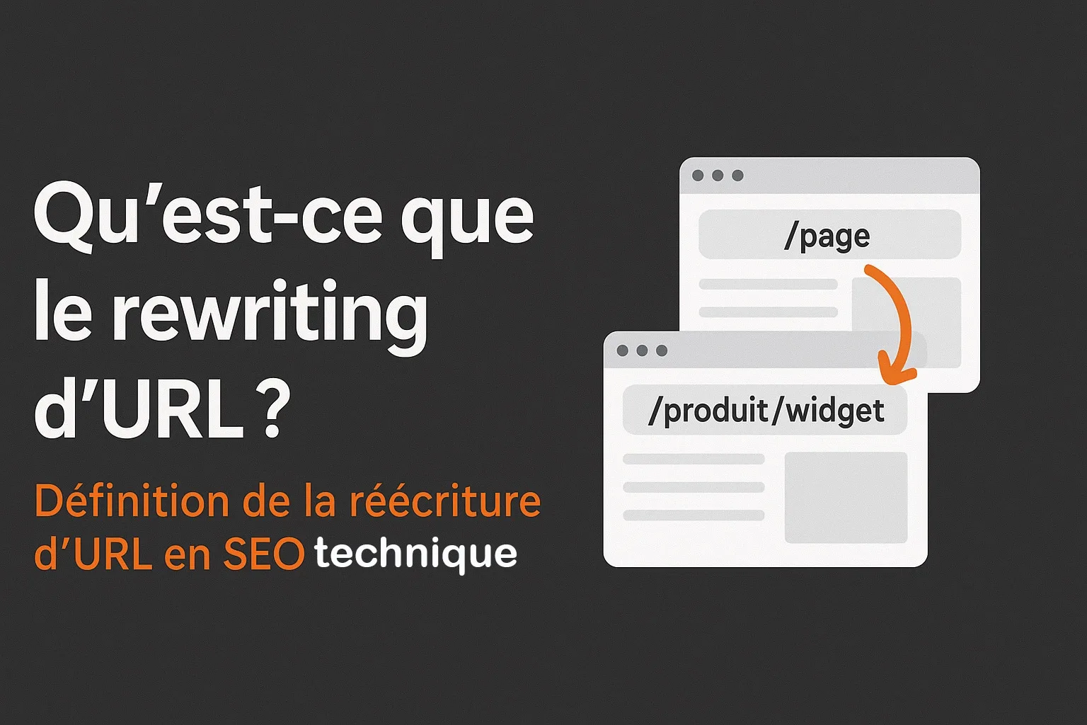 reecriture url seo technique