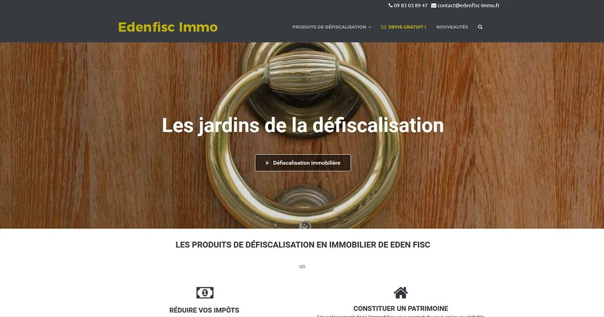 creation site immobilier