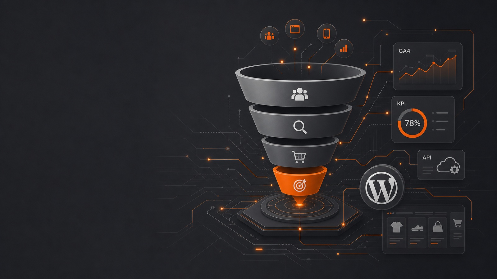 Étapes du tunnel de commande WooCommerce suivies dans Google Analytics 4