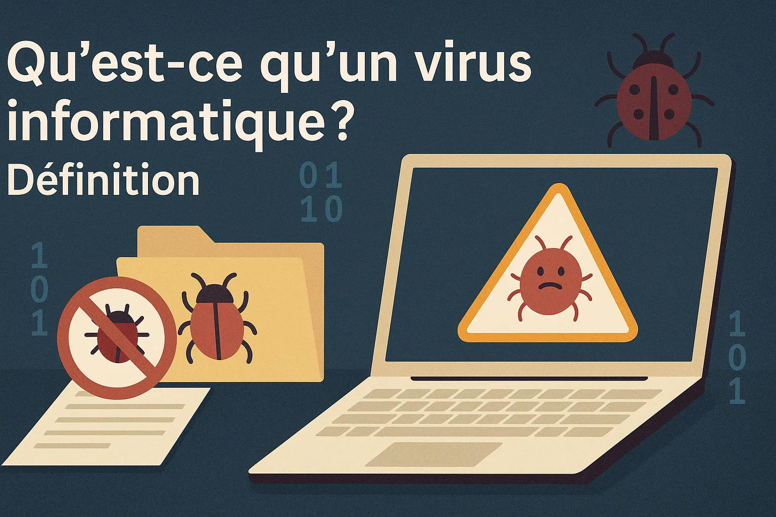 Qu'est-ce qu'un virus informatique ? Définition, fonctionnement & histoire
