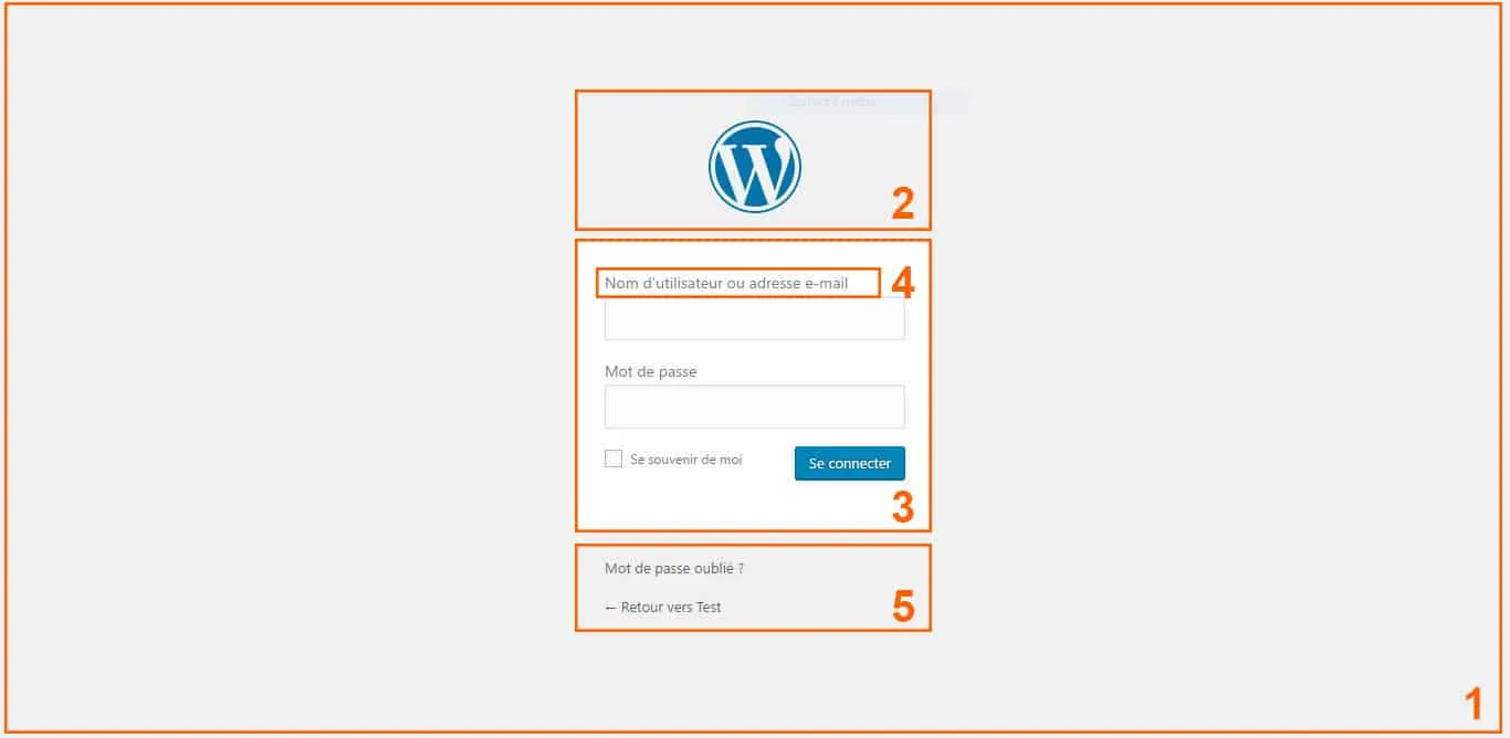 personnalisation de la page de connexion