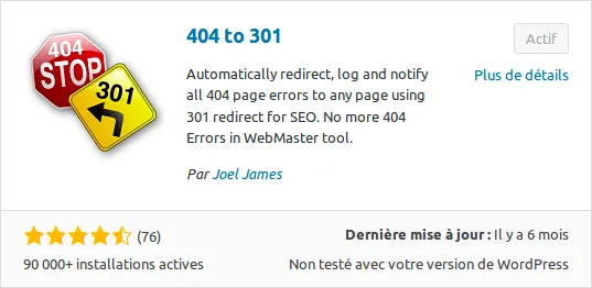 plugin 404 to 301 avis