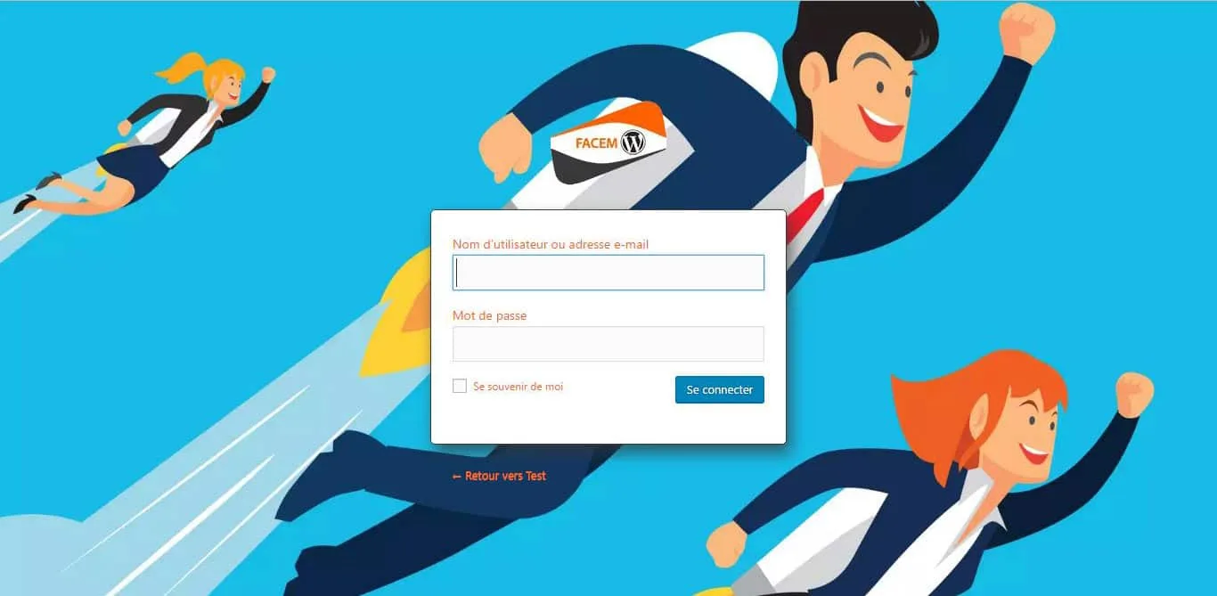 Exemple de personnalisation de la page de connexion.