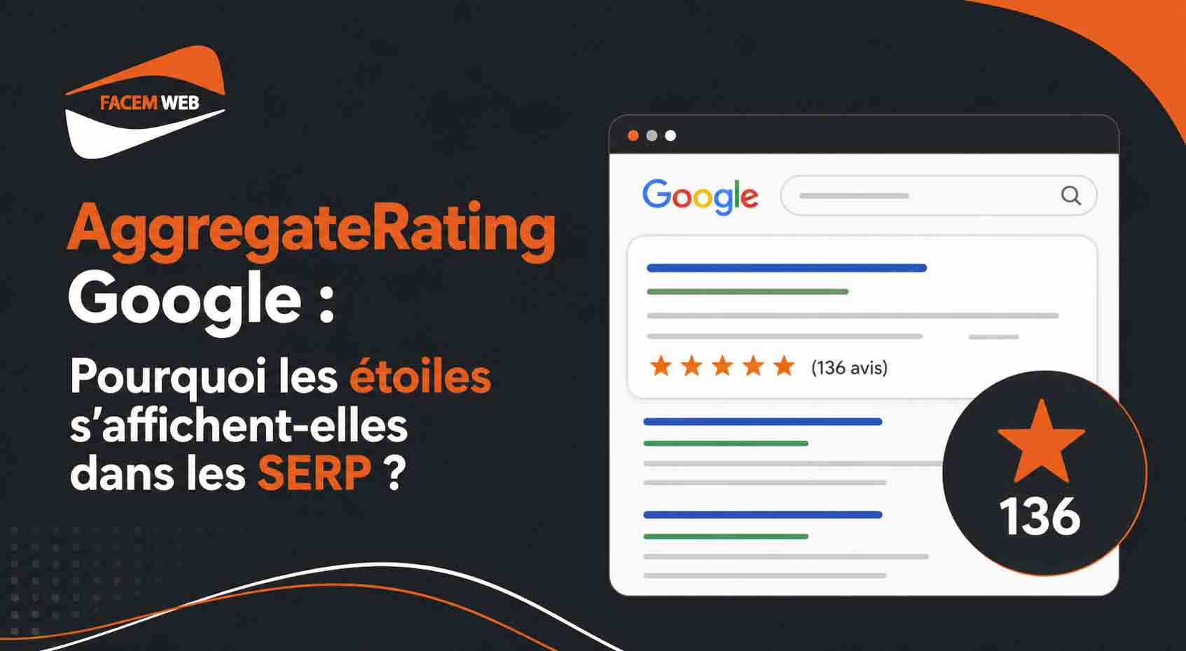 AggregateRating Google etoiles serp