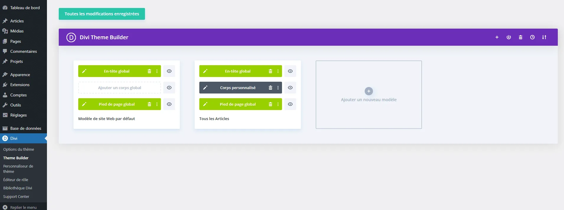 acceder auviusal builder de divi