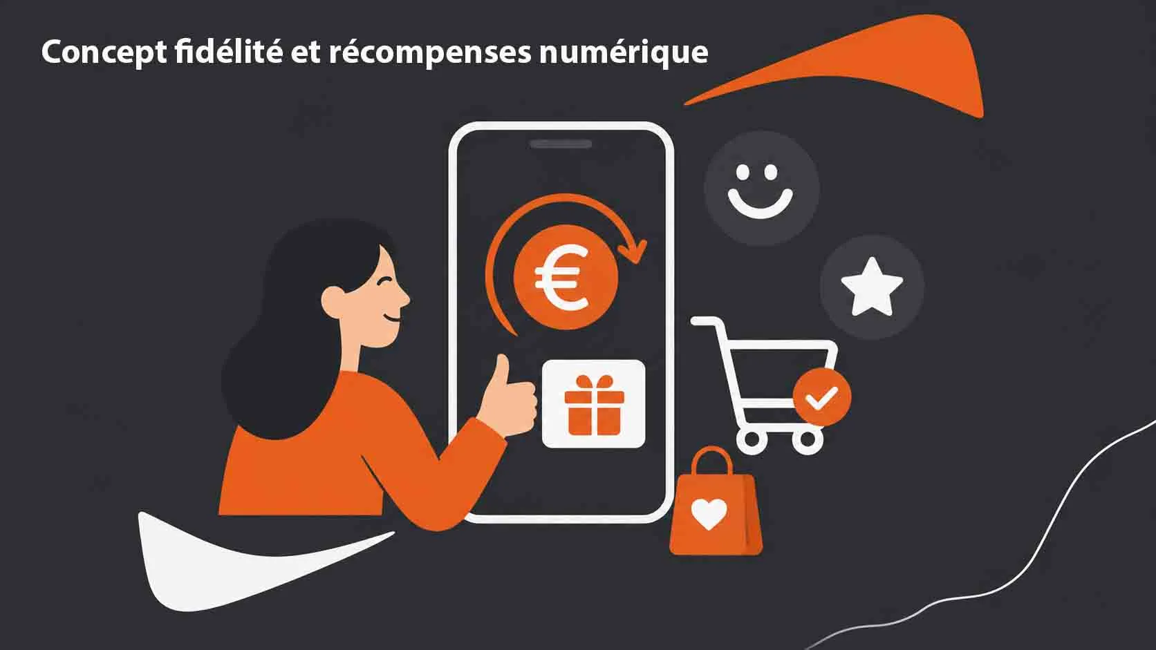 Concept fidélité et récompenses numérique