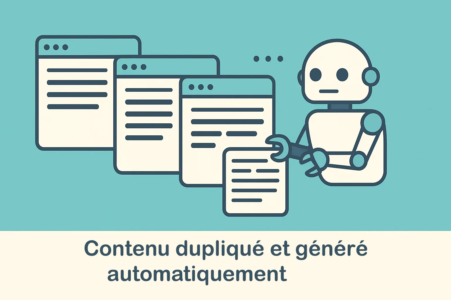 Contenu dupliqué et généré automatiquement