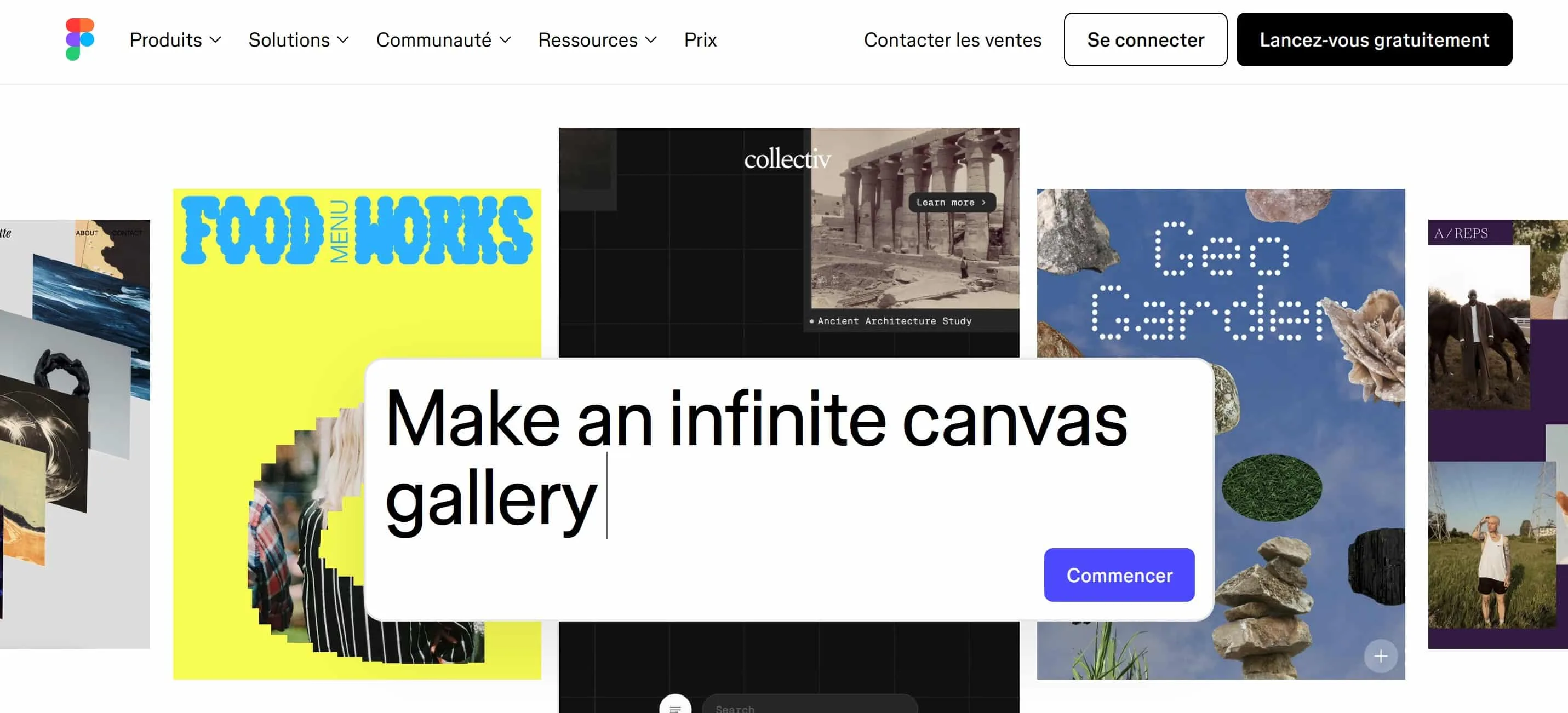Interface de l'outil de design collaboratif Figma