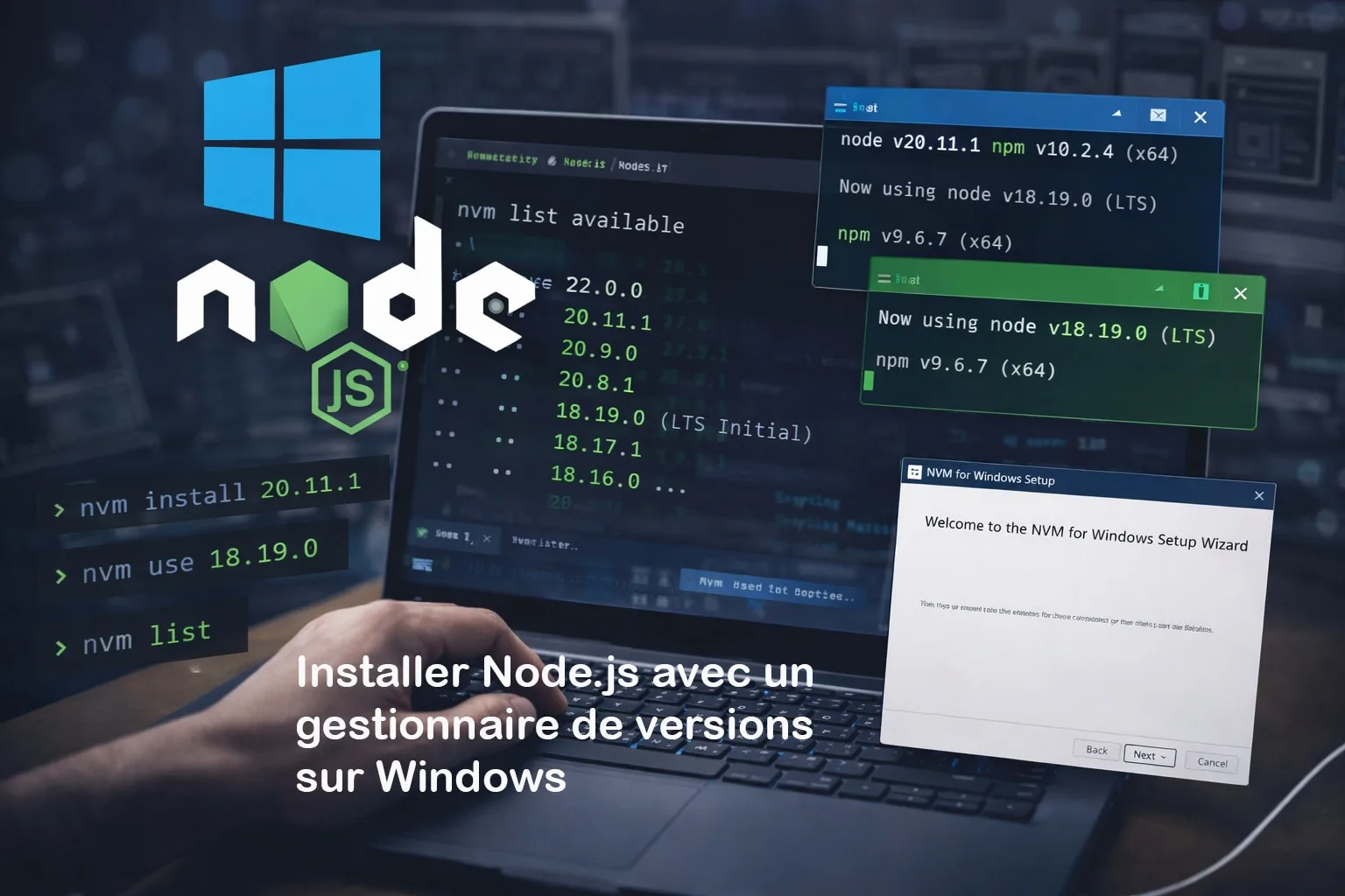 Installation de Node.js sur Windows avec un gestionnaire de versions