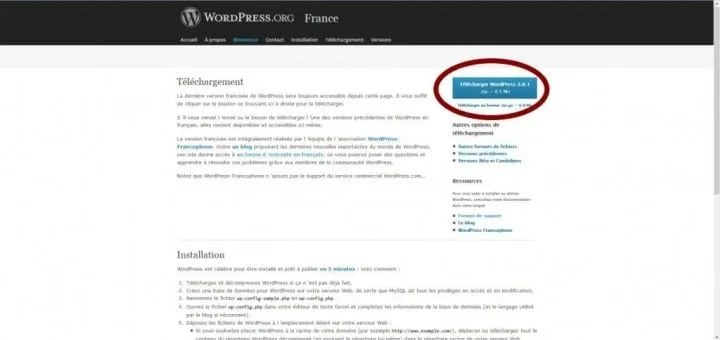 Créer un site WordPress