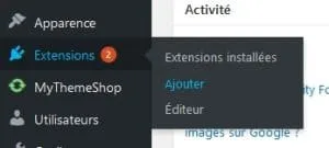 ajouter plugin redirection 301