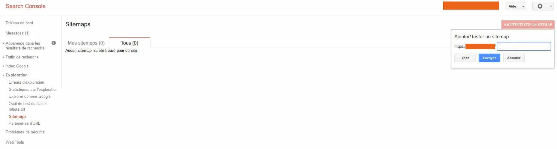 ajouter un sitemap dans la search console