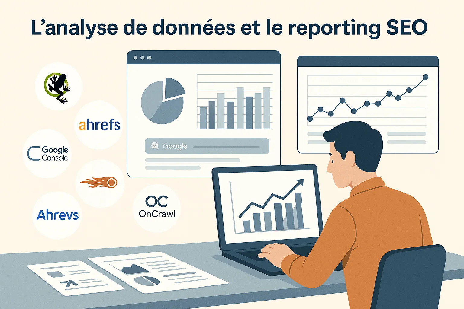 Analyse de données et reporting SEO d'un consultant senior