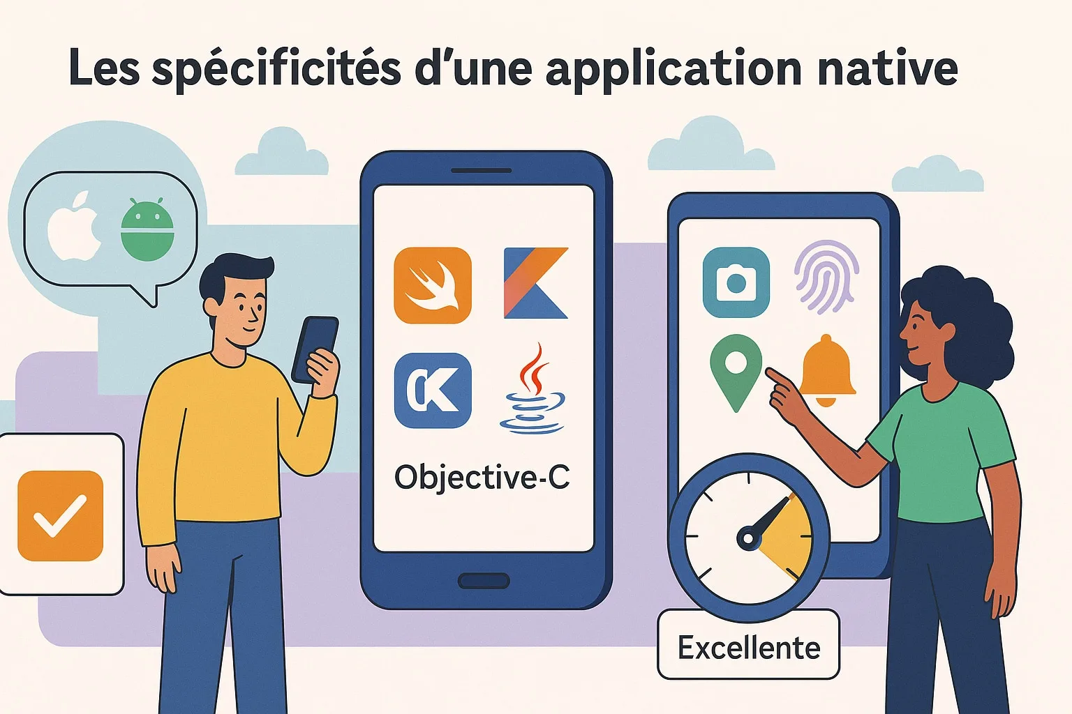 spécificités application native