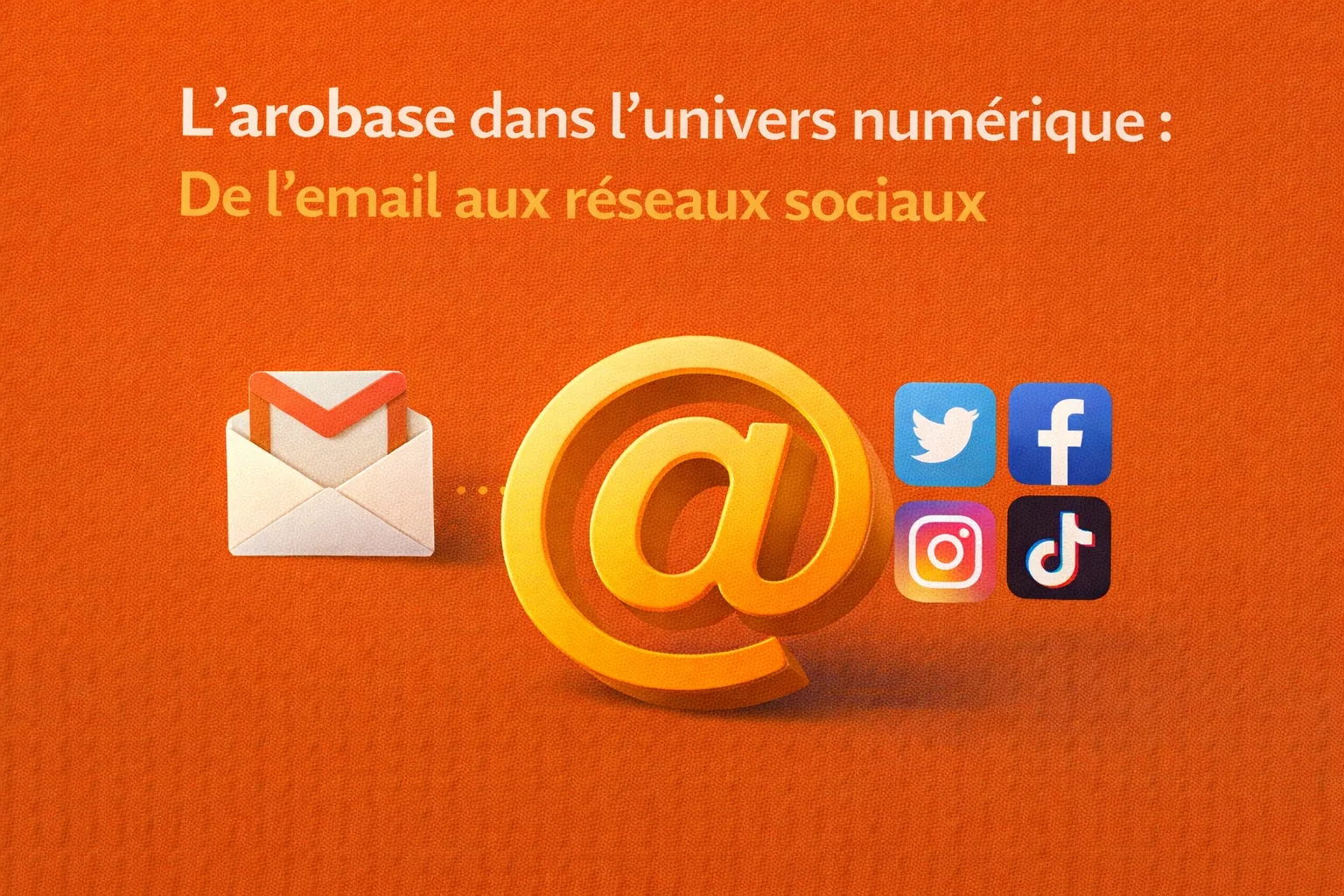 L'arobase, du courriel aux réseaux sociaux
