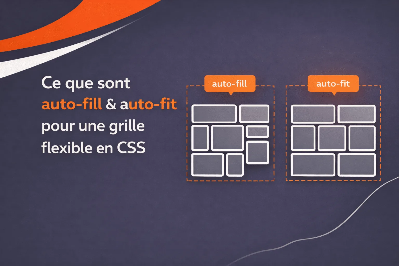 Différence entre auto-fill et auto-fit en CSS Grid