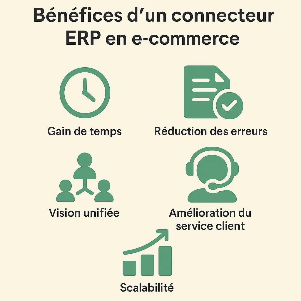 Rôle d'un connecteur ERP dans un écosystème e-commerce