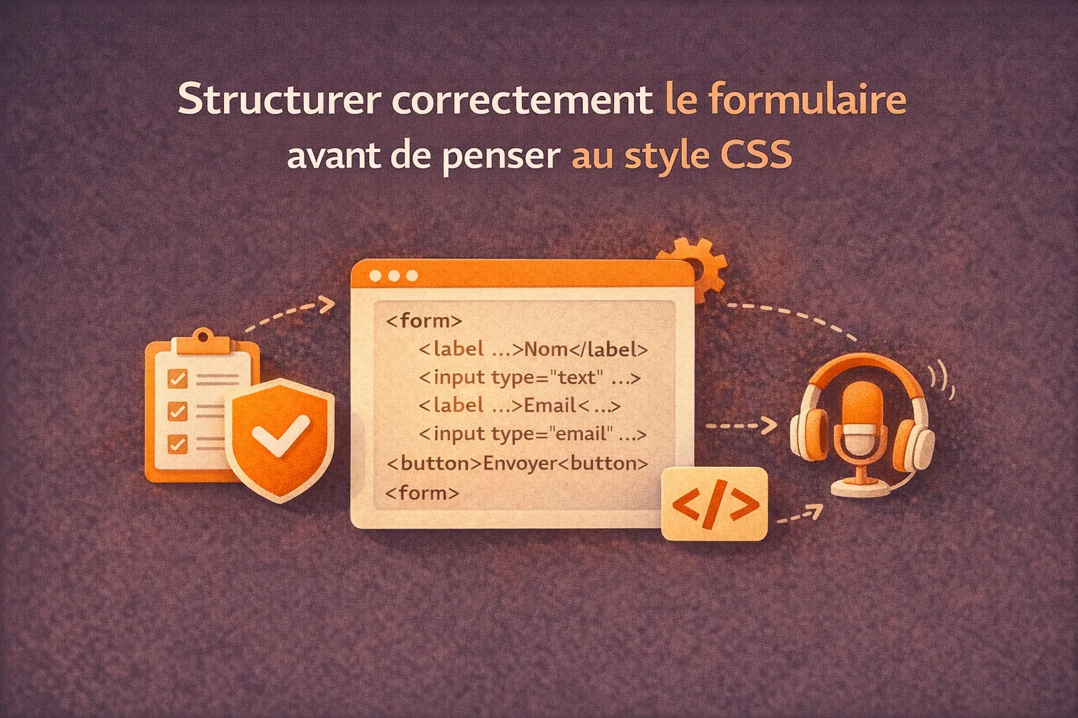 bien structurer le formulaire avant les CSS