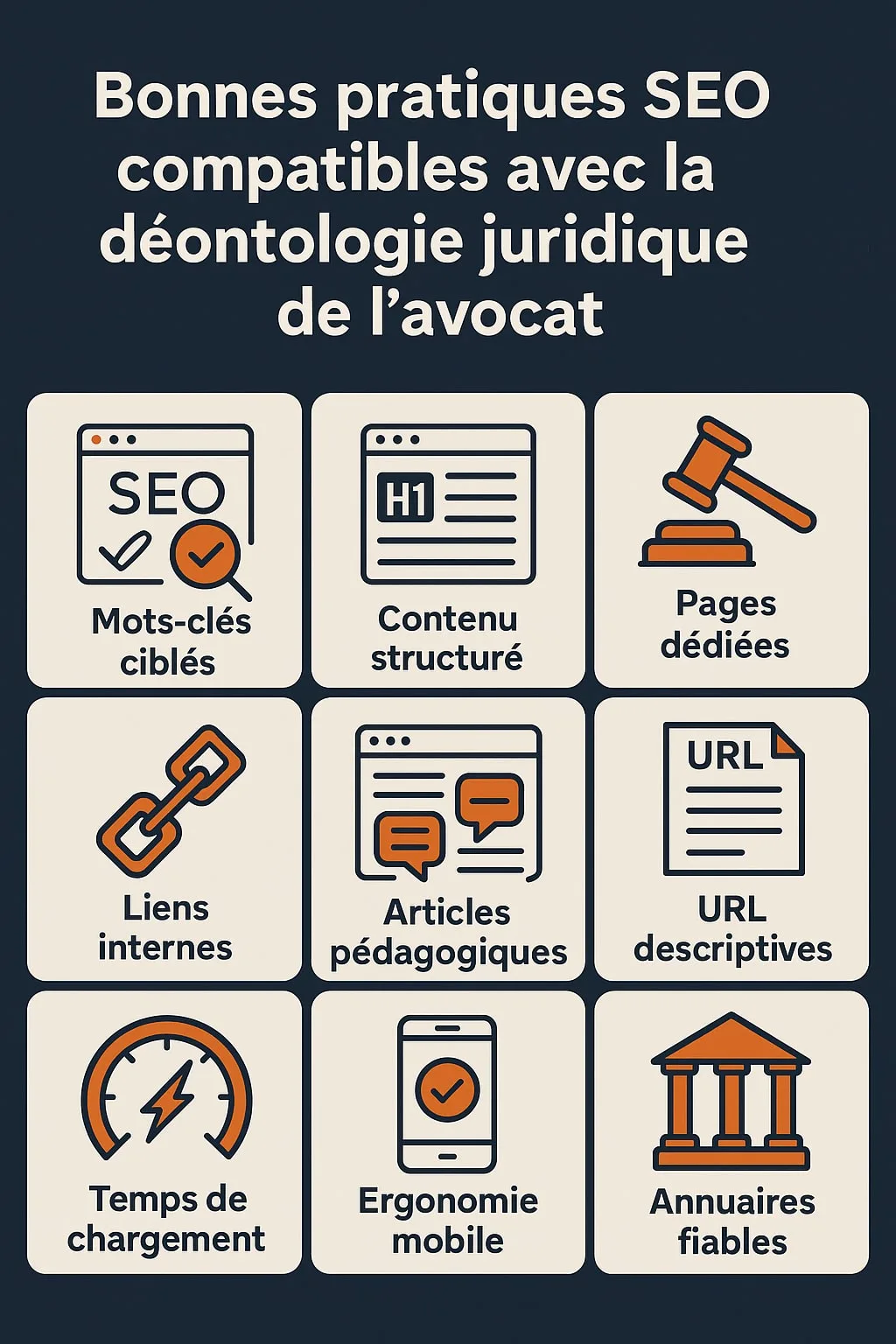 Pratiques SEO compatibles avec la déontologie des avocats