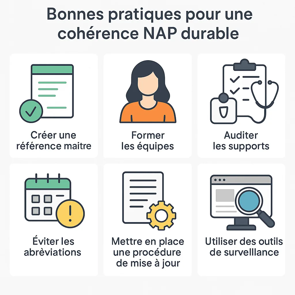 bonnes pratiques coherence nap SEO local