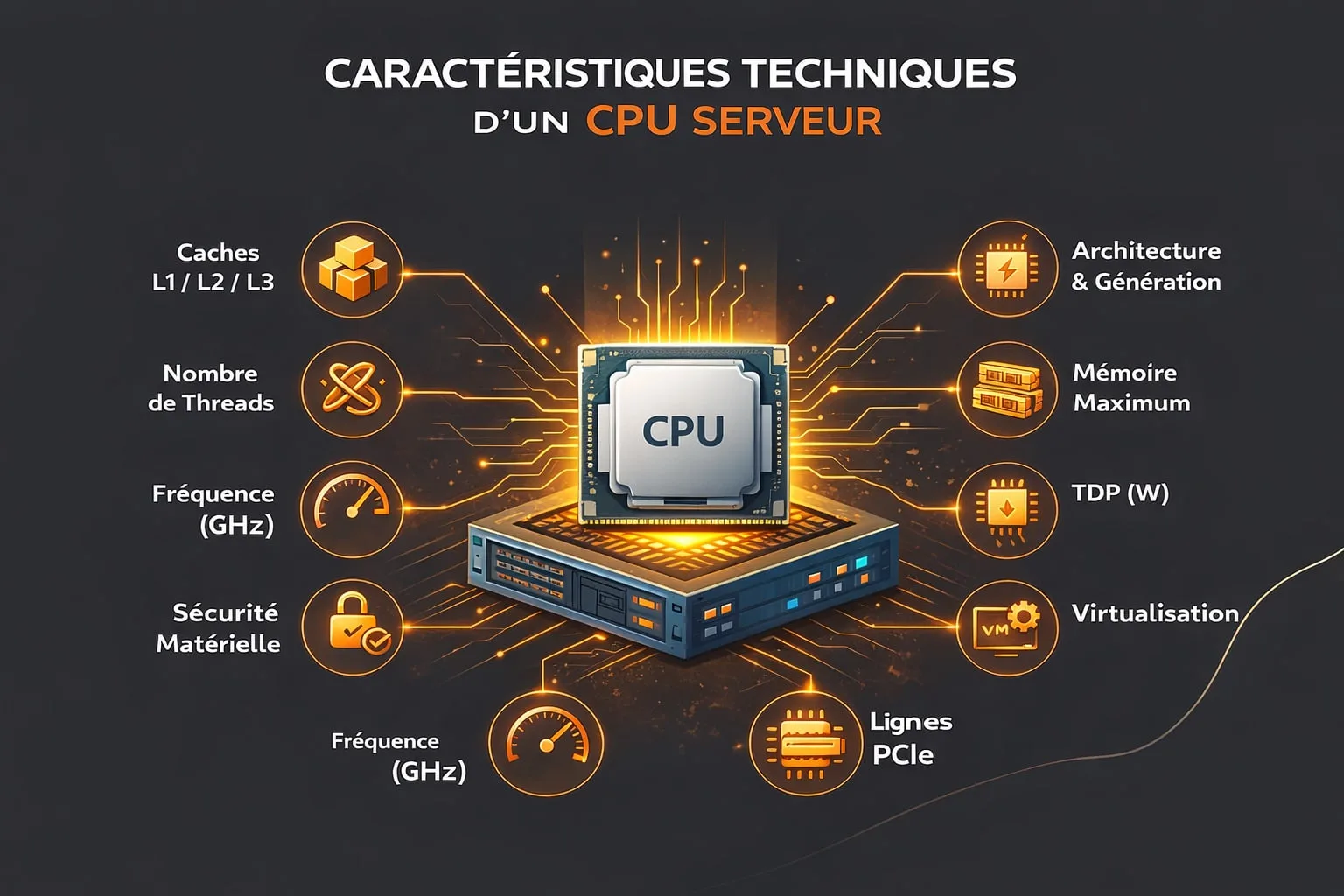 caracteristiques CPU serveur dédié