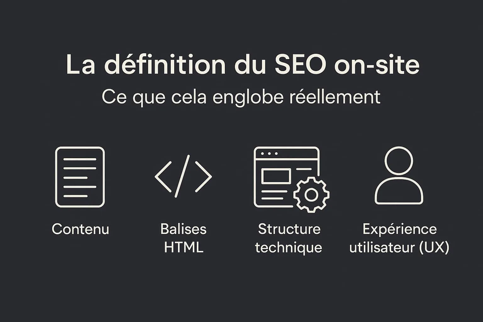 ce qu'englobe le seo on site