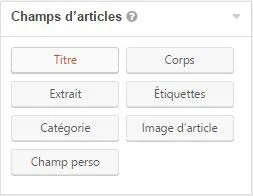 champs articles gravity