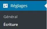 changer la categorie par defaut