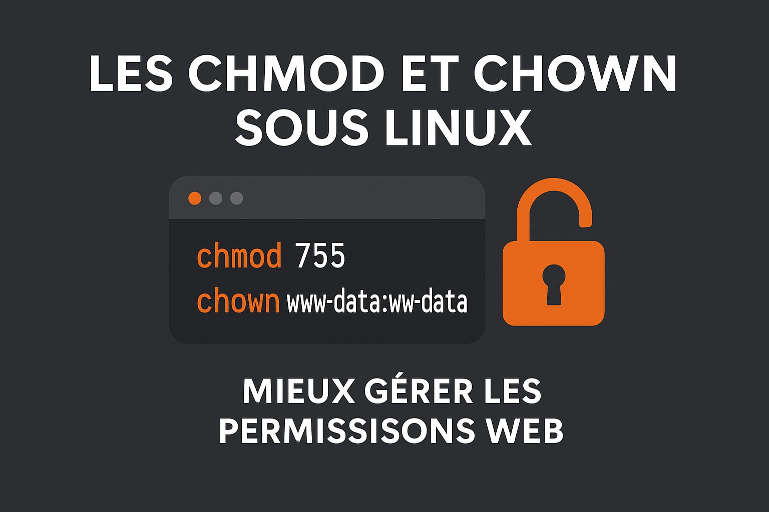 chmod et chown sous linux