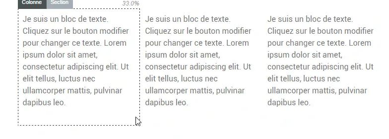 Ajustement des colonnes