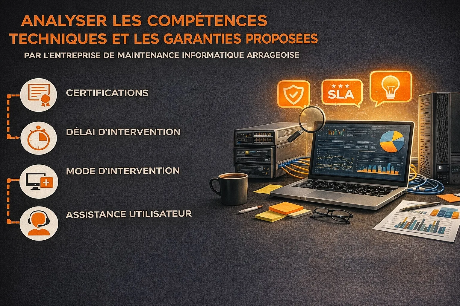 Compétences techniques d'une entreprise de maintenance informatique à Arras