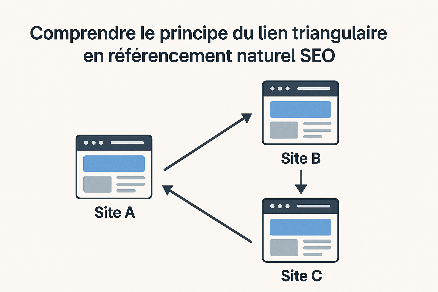 comprendre le lien triangulaire en referencement naturel
