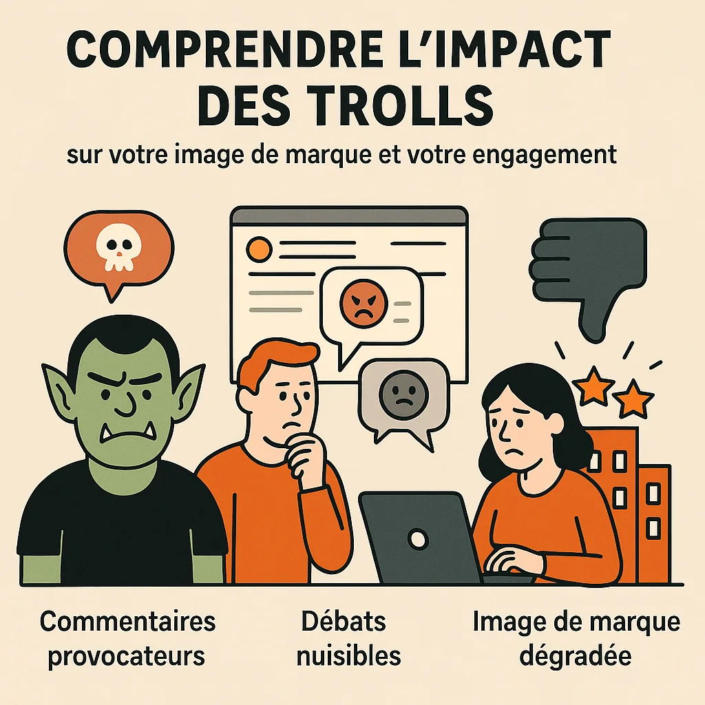 Impact des trolls sur l'image de marque et l'engagement