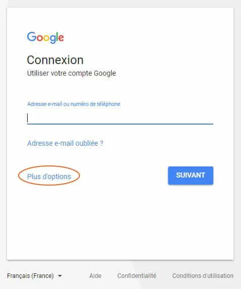 connexion compte google