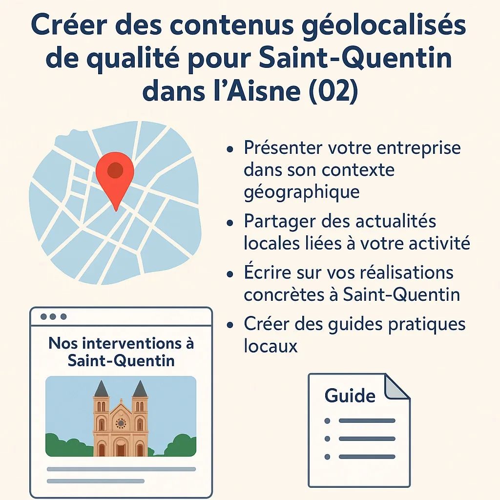Contenu SEO géolocalisé pour Saint-Quentin dans l'Aisne