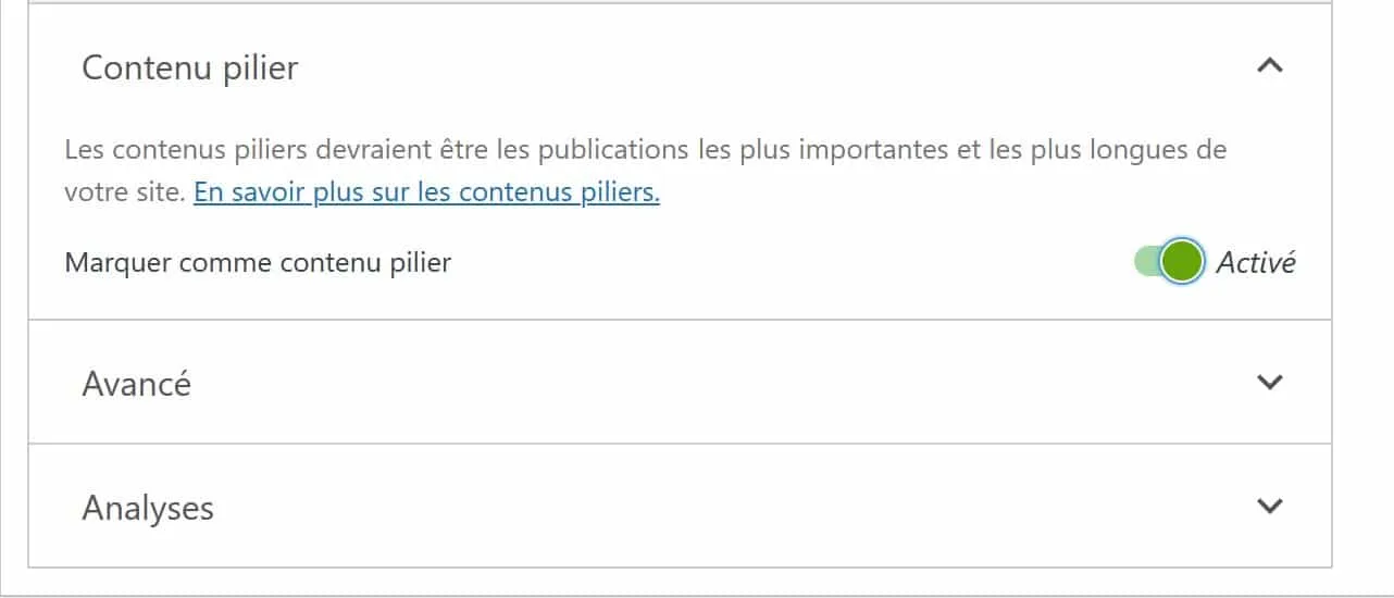 contenu pilier yoast seo