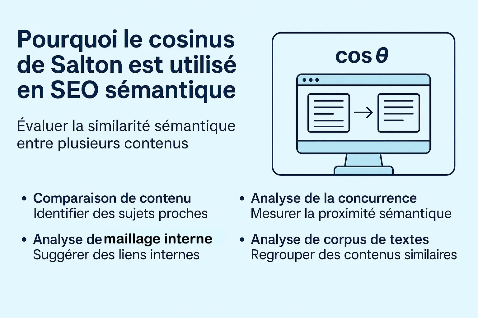 cosinus de salton utilite seo
