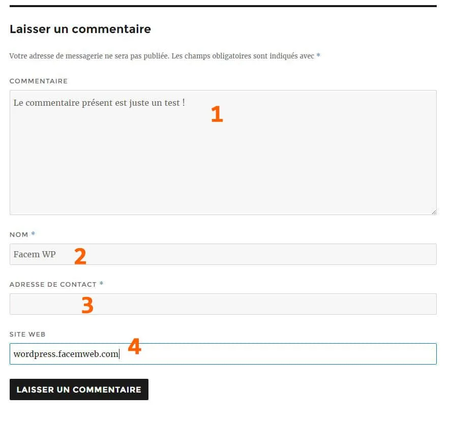 comment creer un commentaire