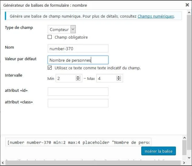 creer un formulaire avec des curseurs